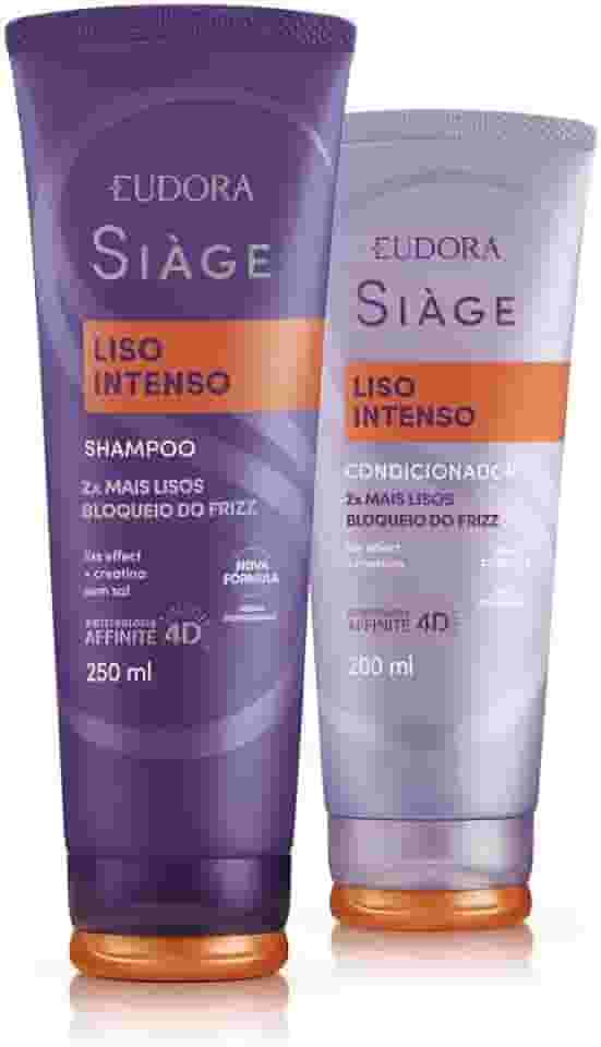 Eudora Kit Siàge Liso Intenso: Shampoo 250ml + Condicionador 200ml