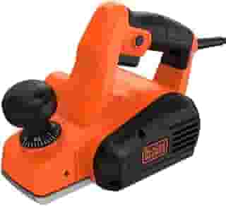 BLACK+DECKER Plaina Elétrica 710W, Profundidade de Corte 2mm, Largura de Corte 82mm, Recesso 11mm, Com Adaptador de Aspiração de Pó, Modelo BEW712, 110V