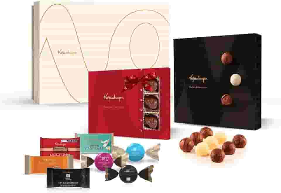 Kit Caixa Chocolate Kopenhagen Presentes Favoritos com trufas, bombons e mil delícias diversas Dia das Mães Namorados
