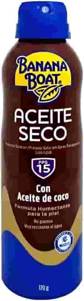 Banana Boat Óleo Seco Bronzeador FPS 15 Aerossol 170g Toque Seco