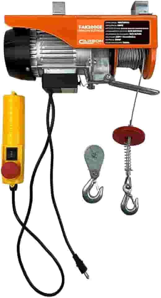 Guincho Eletrico Talha 100 a 200KG 220V Elevação 12 Metros FAK200GE Carbon Fak