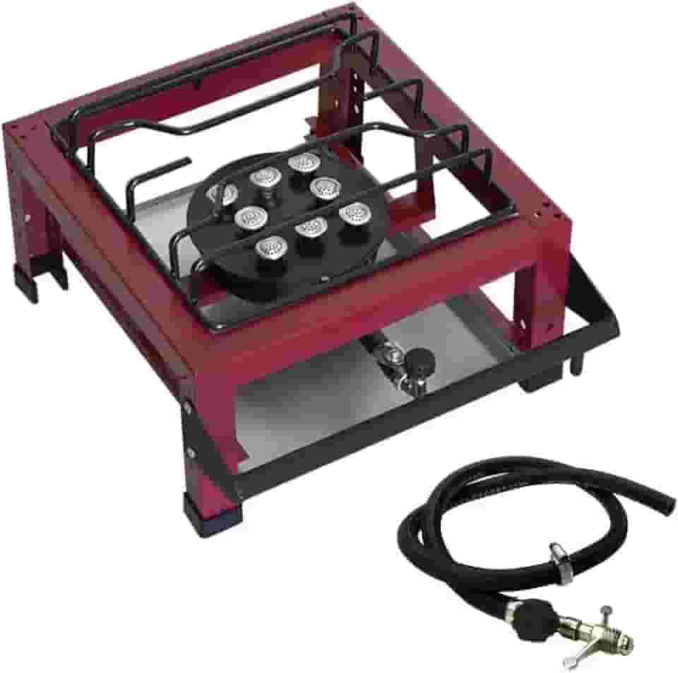 Fogão Industrial 1 Boca De Mesa Alta Pressão Roa Kit Gás Completo