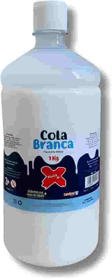Cola Branca 1kg para Artesanato e Escola, Base Água PVA