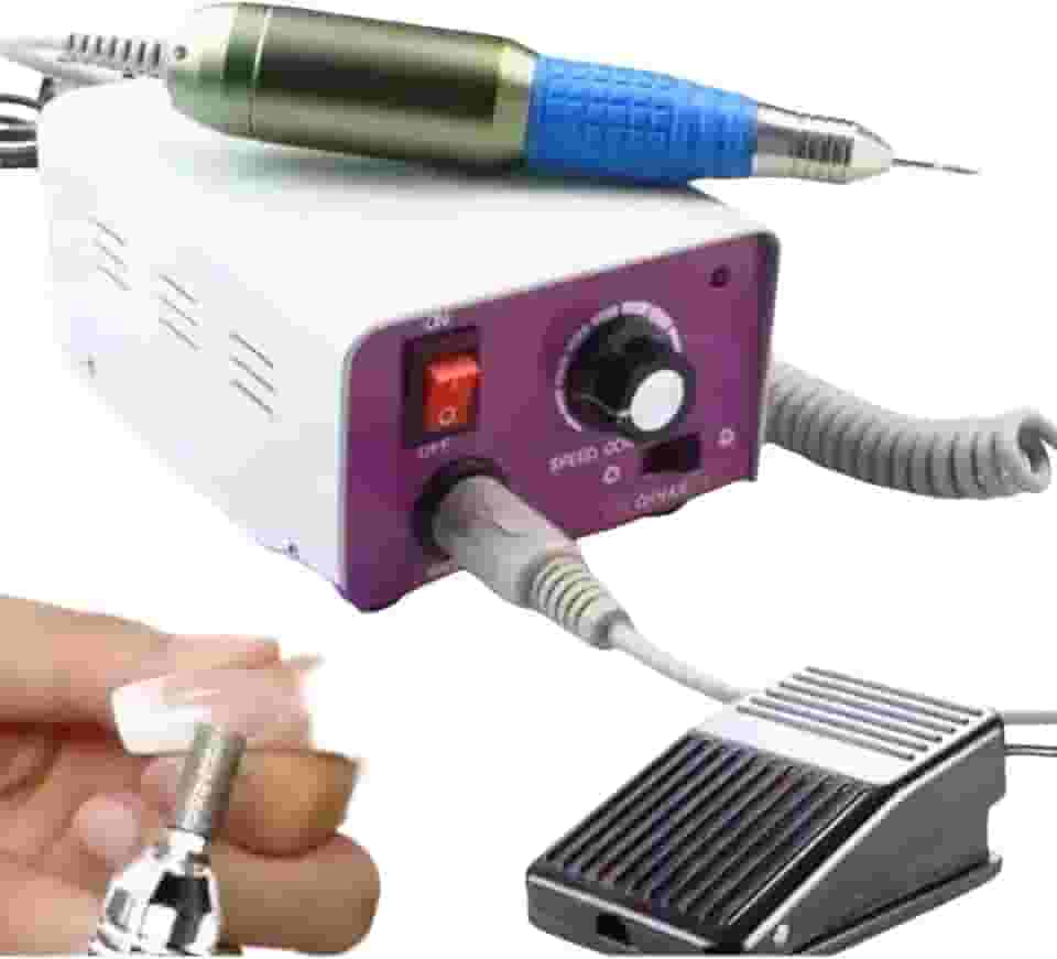 Motor Lixadeira de Unha Profissional Até 25.000 RPM | 110V, Velocidade Regulável, Bivolt Automático, Fabricado no Brasil, Envio Imediato