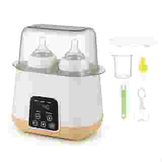 Aquecedor e Esterilizador de Mamadeiras Digital, 2 Garrafas, Display LED, Controle de Temperatura.