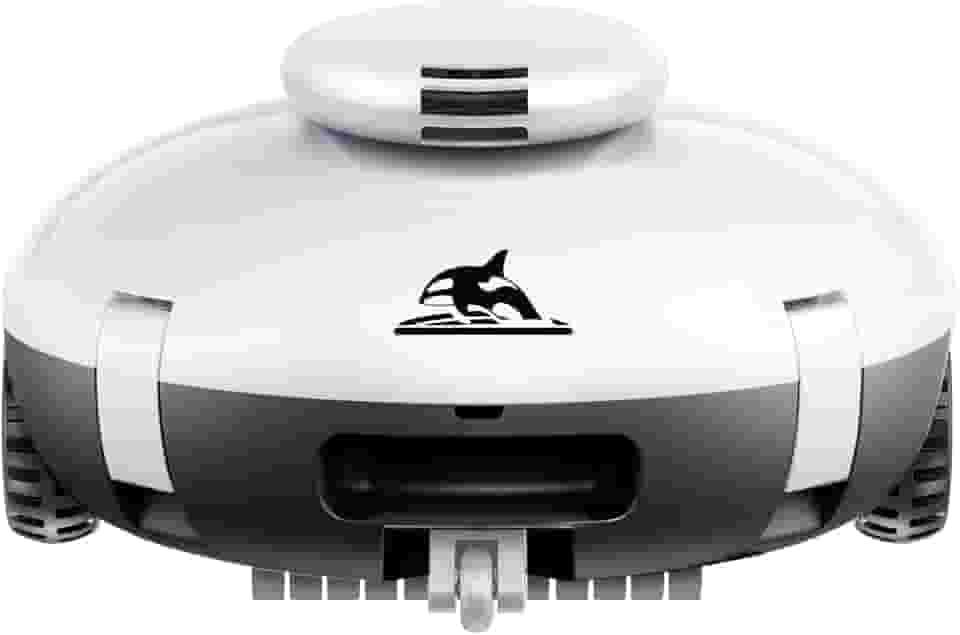 AQUVII Aspirador De Pó Robótico Sem Fio Para Piscinas 2025, Limpador Acima Do Solo/Enterradas - Bateria 7500 Mah, Leve, Autonomia 140 Minutos, Sucção Potente Fundo Plano