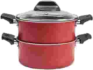 Cozi Vapor com Tampa, Brinox, Especiarias 7102/150, Vermelho Cereja