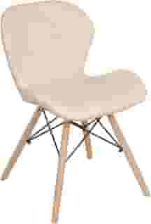 Loft7 Home Decor, Cadeira estofada Charles Eames Eiffel Slim Wood Confort