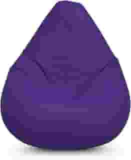 Puff Pera Vazio Gigante Eventos Decoração Quarto Sala Almofadão Conforto (Roxo)