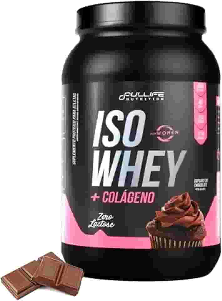 Whey Isolado Sem Lactose Com Colageno e Zero Açúcar 907g (907g, Chocolate)