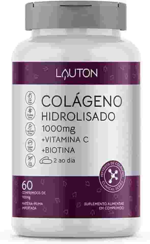 Colageno Hidrolisado 1000mg + Vit C + Biotina 60 Tabs - Lauton Nutrition