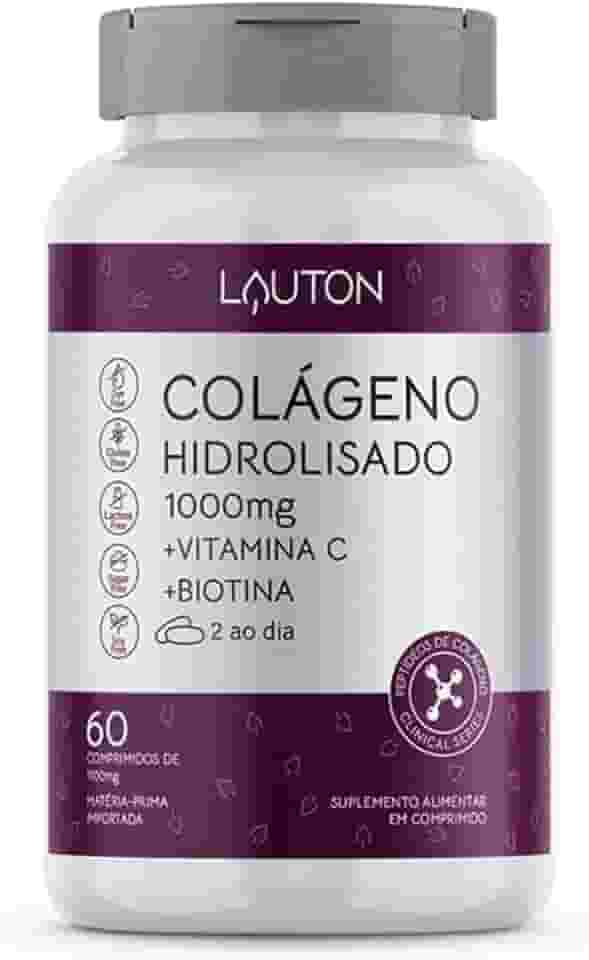 Colageno Hidrolisado 1000mg + Vit C + Biotina 60 Tabs - Lauton Nutrition