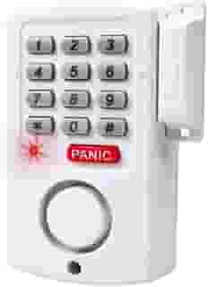 KIT ALARME RESIDENCIAL COMERCIAL PORTAS E JANELAS SEM FIO COM SENHA SISTEMA DE PROTECAO NUMERICO COM BOTAO DE PANICO SENSOR MAGNETICO