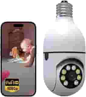 Câmera de Segurança Wi-Fi, Lâmpada com Visão 360°, Full HD 1080p, Áudio Bidirecional, Detecção de Movimento, Visão Noturna Colorida, IP44, Bivolt, Controle via App Yoosee