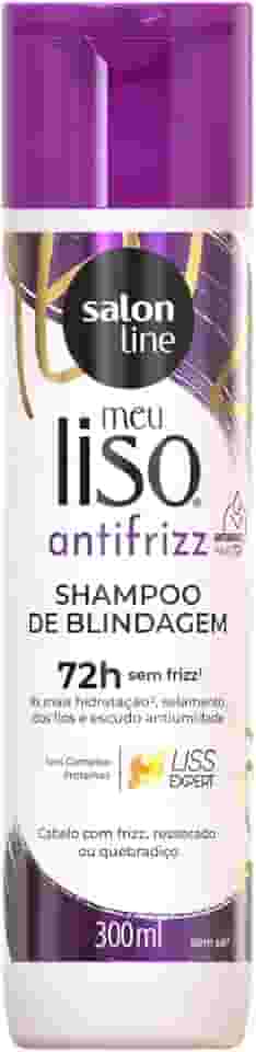 Salon Line, Shampoo, Meu Liso Antifrizz, Vegano - Para Cabelos Lisos e Ondulados, 300ml