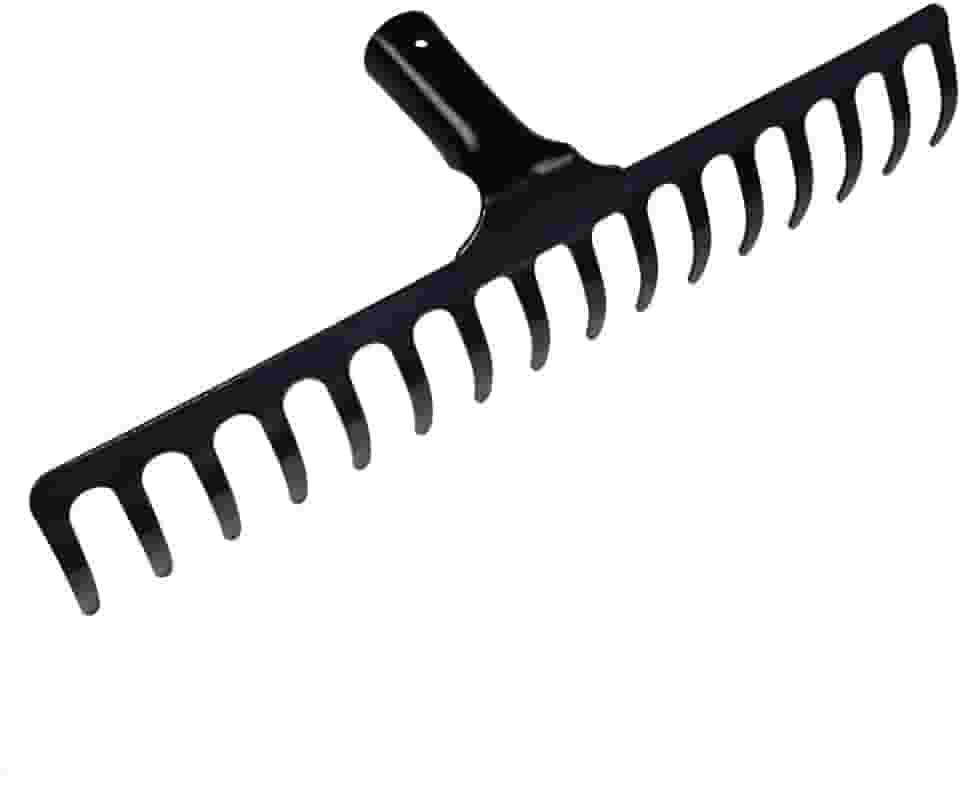 Tramontina Ancinho Metálico Curvo Leve, 16 Dentes, Sem Cabo