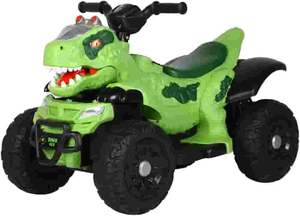 Quadriciclo Elétrico Infantil Marcha Frente/Ré Dino MaxiToys (Verde)