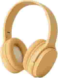 Fone de Ouvido Bluetooth 5.3 Headphone On-ear Sem Fio Fone Para Academia e Corridas, com Cancelamento de Ruído Dobrável com microfone Integrado PREMIUM (Bege)
