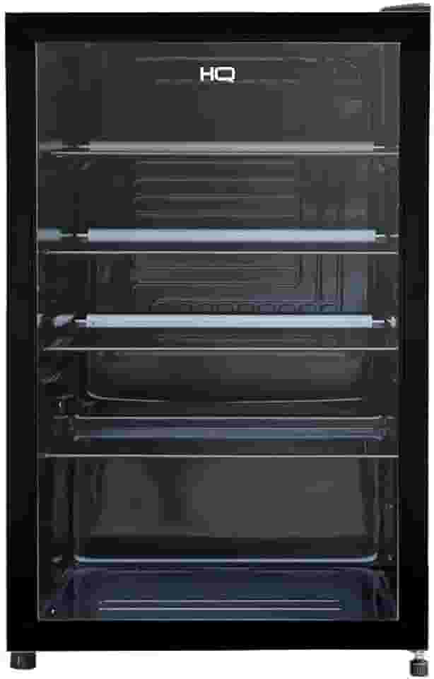 Frigobar Expositor Vertical HQ Vidro Duplo 130 Litros Preto HQ-130FBPVL (127V)