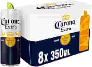 Cerveja Corona Extra Lata 350ml - Pack com 8 unidades