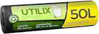 Utilix 50L Preto, Rolo com 30 Sacos para Lixo Dover-Roll