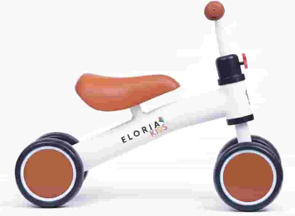 Bicicleta de Equilíbrio Infantil Sem Pedal – Para Crianças a Partir de 1 Ano | Desenvolve Coordenação Motora e Equilíbrio | Leve, Segura e Ideal Para Uso Interno e Externo (branco)