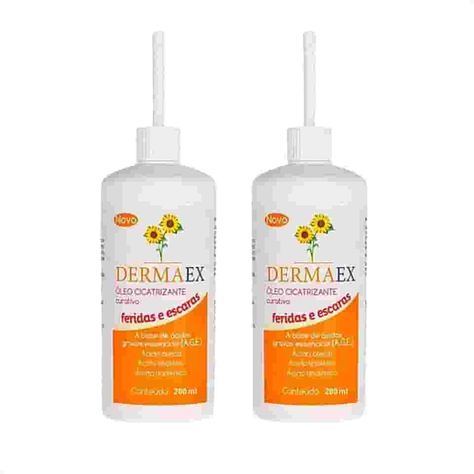 Dermaex Oleo de Girassol Para Feridas Cicatrizante 2x200mL