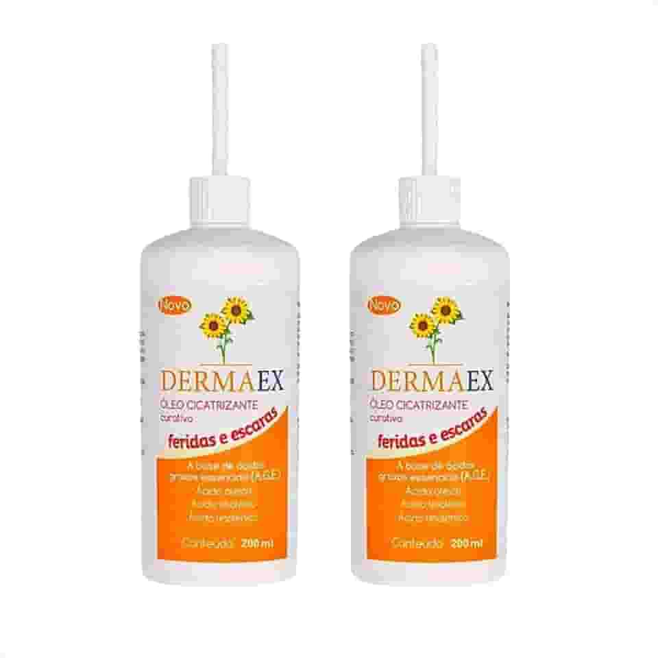 Dermaex Oleo de Girassol Para Feridas Cicatrizante 2x200mL