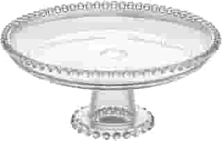 Boleira Com Pé Cristal Bolinha 20cm 31cm Wolff Pearl (20cm)