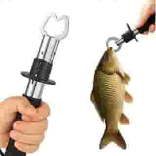 Alicate de Contenção Pega Peixe com Balança 30kg em Inox com Empunhadura Segura, Ideal para Pesca Esportiva em Rios, Lagos e Mar Pratiarejo®