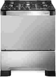 Fogão Mueller 5 bocas Decorato Vetro Inox com timer