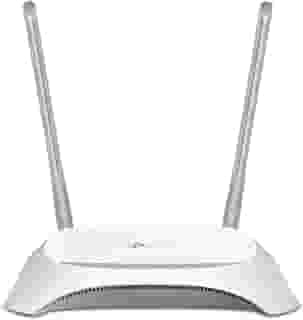 TP-Link TL-MR3420 - Roteador Wi-Fi (300 Mbps 3G / 4G, 1 porta UBS 2.0, botão WPS, nenhuma configuração necessária, plugue da UE), Branco, Grande