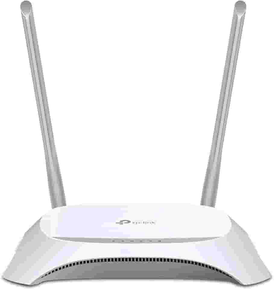 TP-Link TL-MR3420 - Roteador Wi-Fi (300 Mbps 3G / 4G, 1 porta UBS 2.0, botão WPS, nenhuma configuração necessária, plugue da UE), Branco, Grande