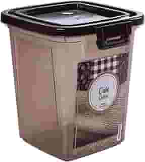 Pote Quadrado Café Plasútil Marrom 1.8 L