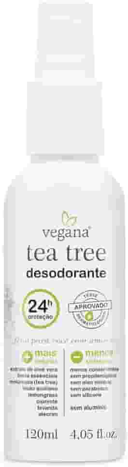 Vegana Desodorante Corporal Tea Tree 120ml, VEGANA
