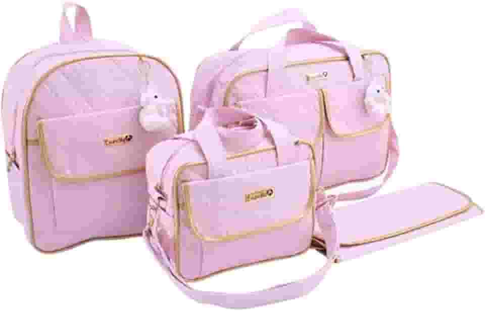 Kit Bolsa Maternidade com Mochila Menino/Menina (Rosa)