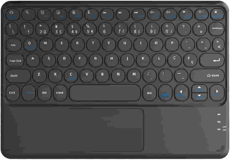 WB Teclado com Trackpad para Tablet e iPad (Preto)