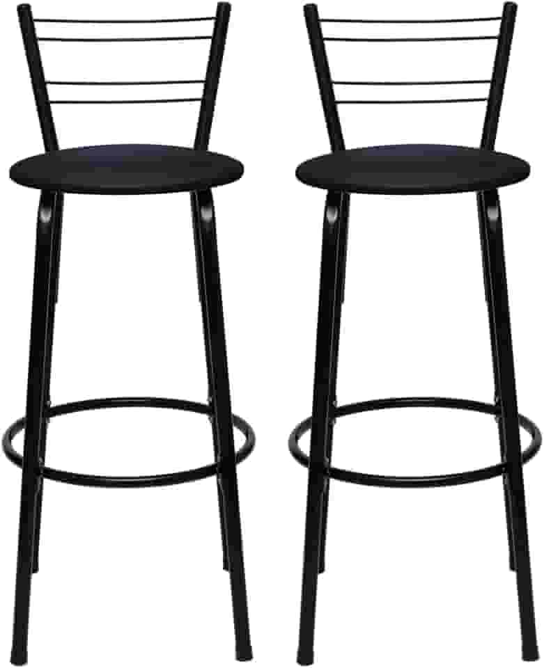 Kit 2 Banqueta Alta para Balcão Cozinha Premium Bar de Aço