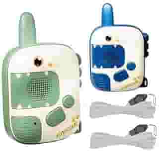 Walkie-talkie Infantil Dinossauro, Kit com 2 Rádios Comunicadores, 3+ Anos