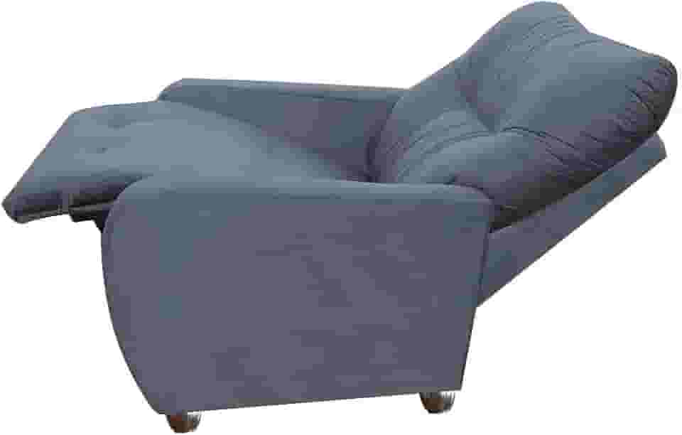 Poltrona Para Extensão De Cílios Reclinável Suede Imperio Moderno Grafitte