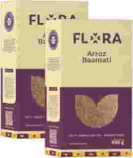 Kit 2X: Arroz Basmati Polido Flora 500g