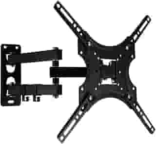 Suporte para TV Articulado Universal 14' a 55' LCD LED QLED OLED Plasma até 50kg Kit de Instalação Inclinável De Parede