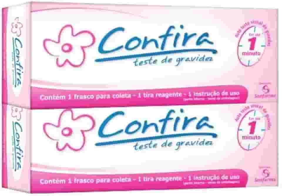Teste De Gravidez confira Sanfarma kit c/ 2 unidades