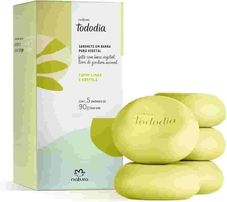 NATURA TODODIA CAPIM LIMÃO E HORTELA SAB BARRA 5X90G