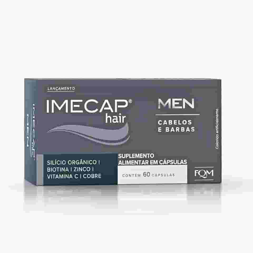 Imecap® Hair Men 60 Cápsulas - Vitaminas para Cabelos e Barbas do Homem