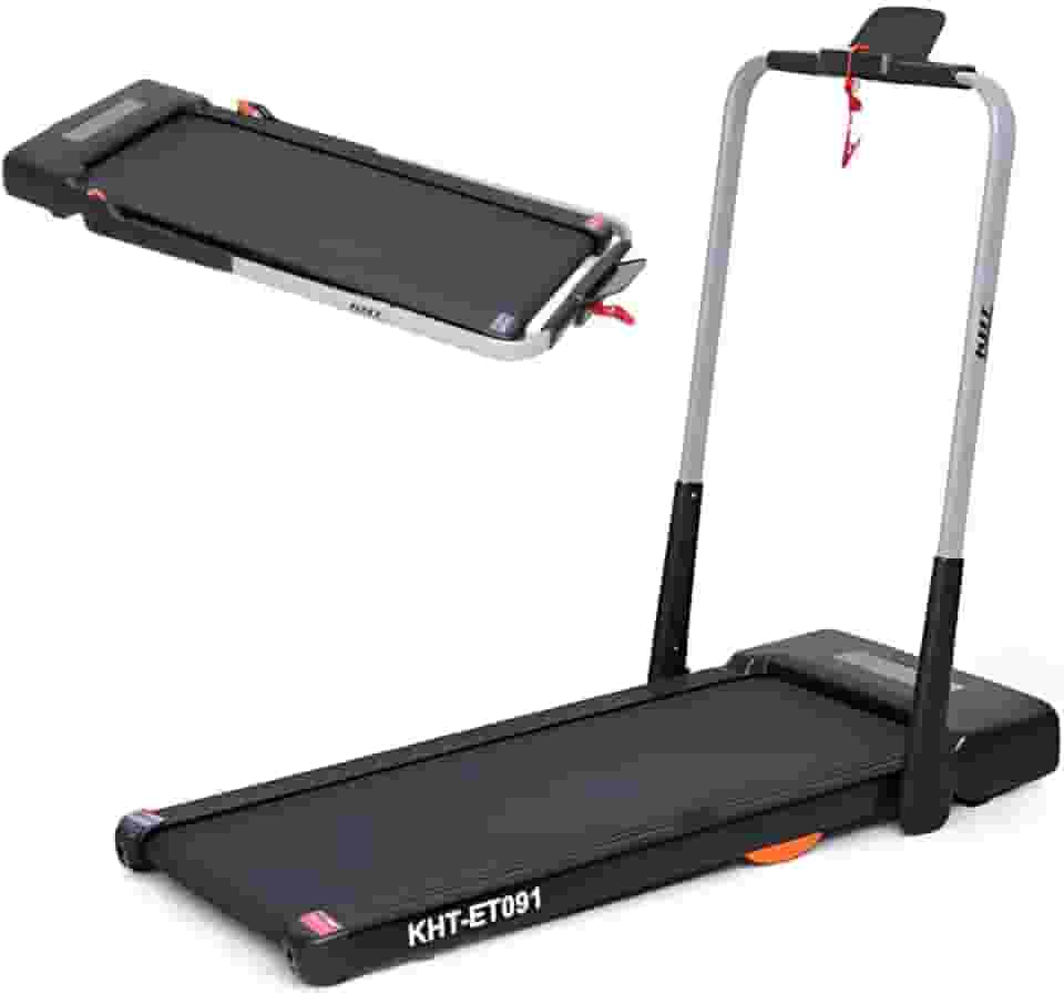 Esteira Elétrica KHT Compacta Dobrável Silenciosa com Velocidade Até 12km/h e Suporte 100kg para Uso Residencial - 110V