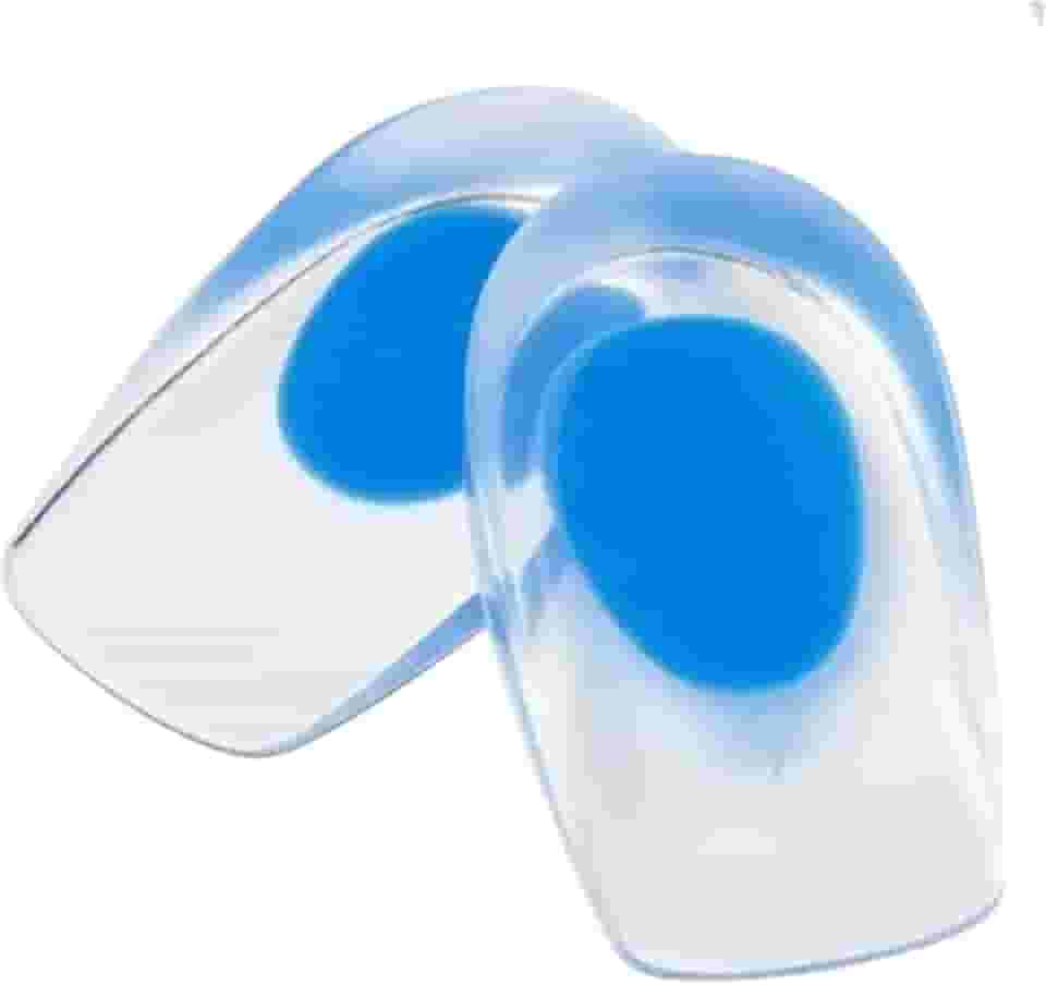 Palmilhas Ortopédicas, Calcanheira de Silicone Gel - Palmilha de Gel Anti Impacto para Esporão, Fascite Plantar e Dor no Calcanhar Tamanho Único, Azul