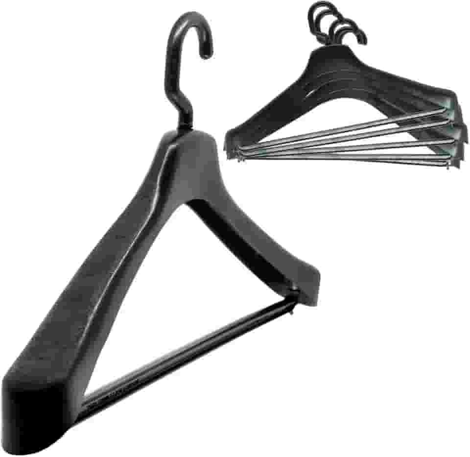 Kit 15 Cabides Com Gancho Giratório Para Terno Casacos Camisas E Calças