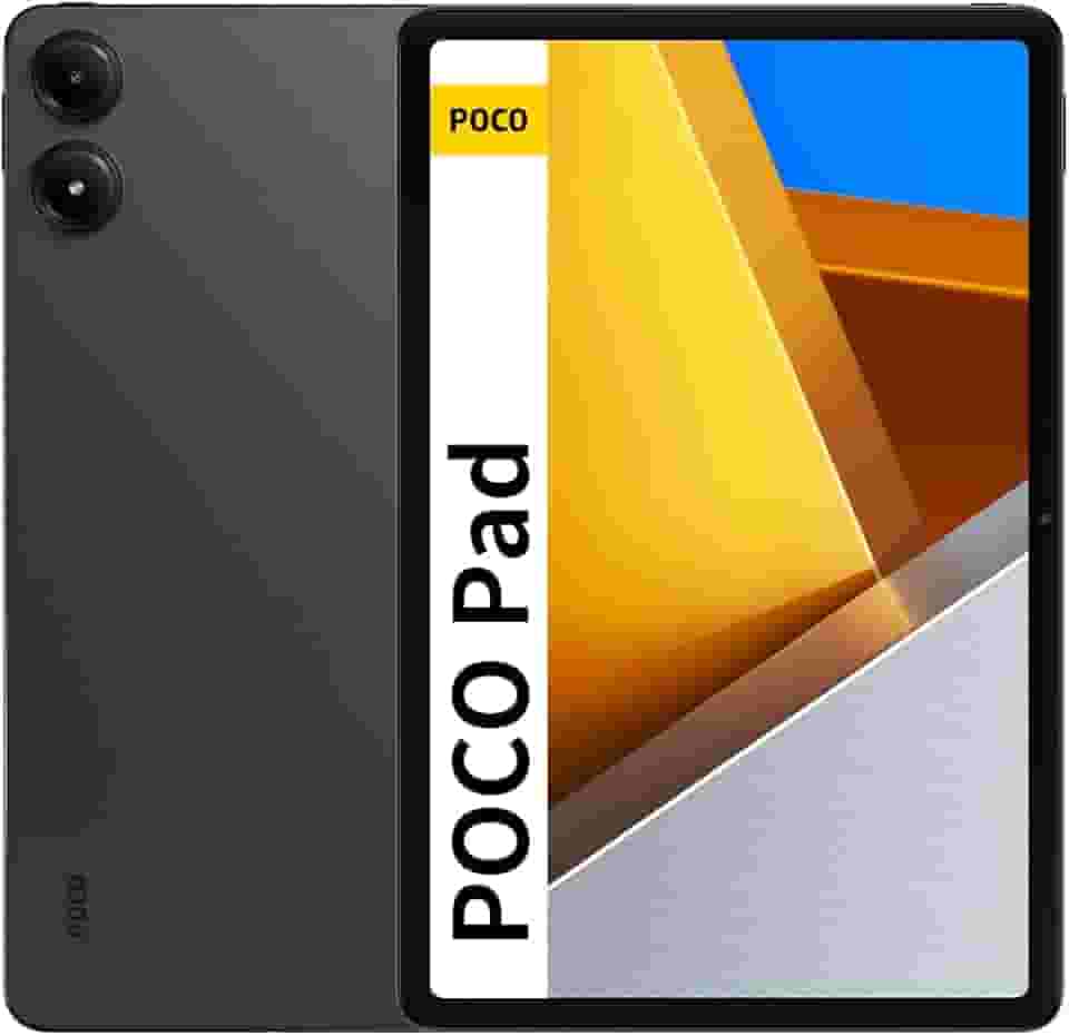Xiaomi Poco Pad Tablet de 12,1 polegadas, 8 GB de RAM + 256 GB de ROM, tablet Android WiFi, resolução de 2560 x 1600, tela de 120 Hz, bateria de 10000 mAh, carregamento rápido de 33 W(Cinza)