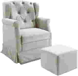 Speciale Home - Poltrona Cadeira de Amamentação Balanço Ternura com puff Speciale Home